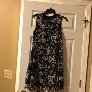 Summer dress lined with sheer overlay